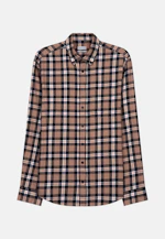 Regular Casual Hemd Karo in Braun |  Seidensticker Onlineshop