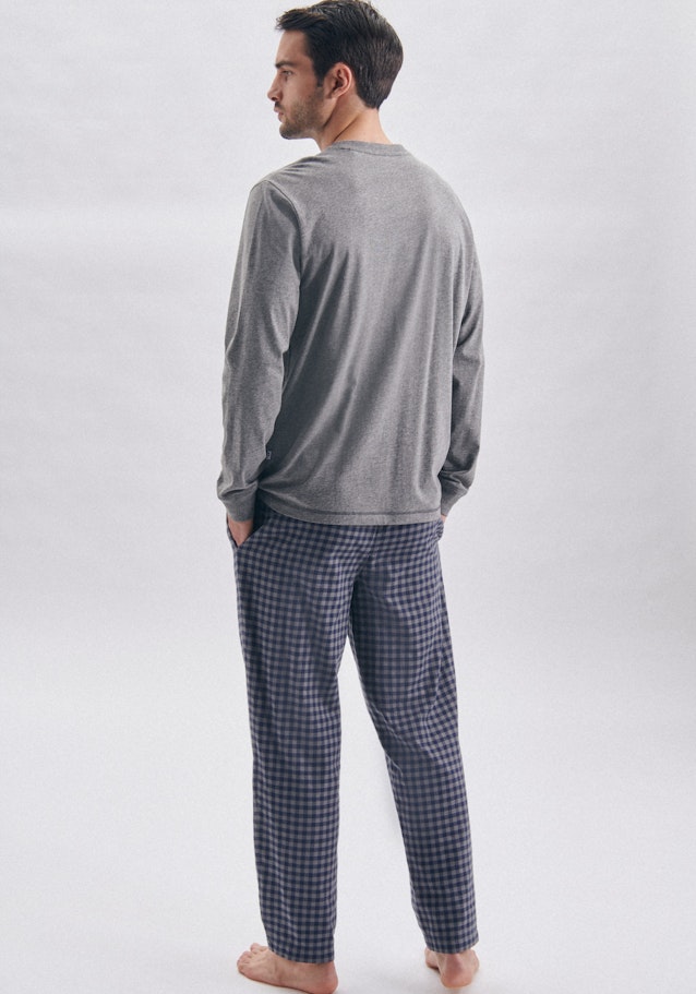 Pyjama Regular Manche Longue Rond in Gris | Seidensticker Onlineshop