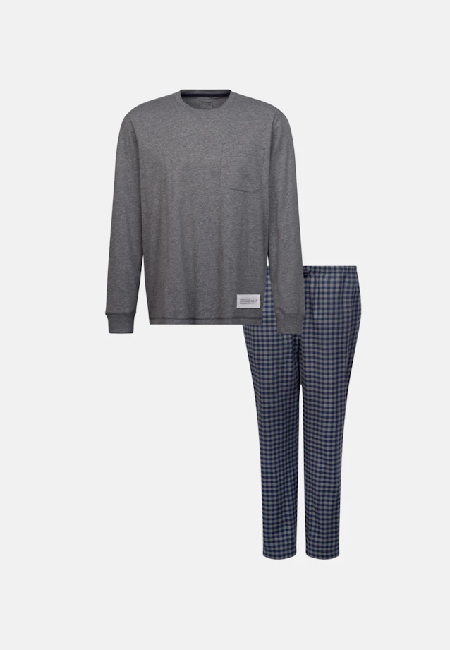 Regular Pyjama Uni in Grau |  Seidensticker Onlineshop