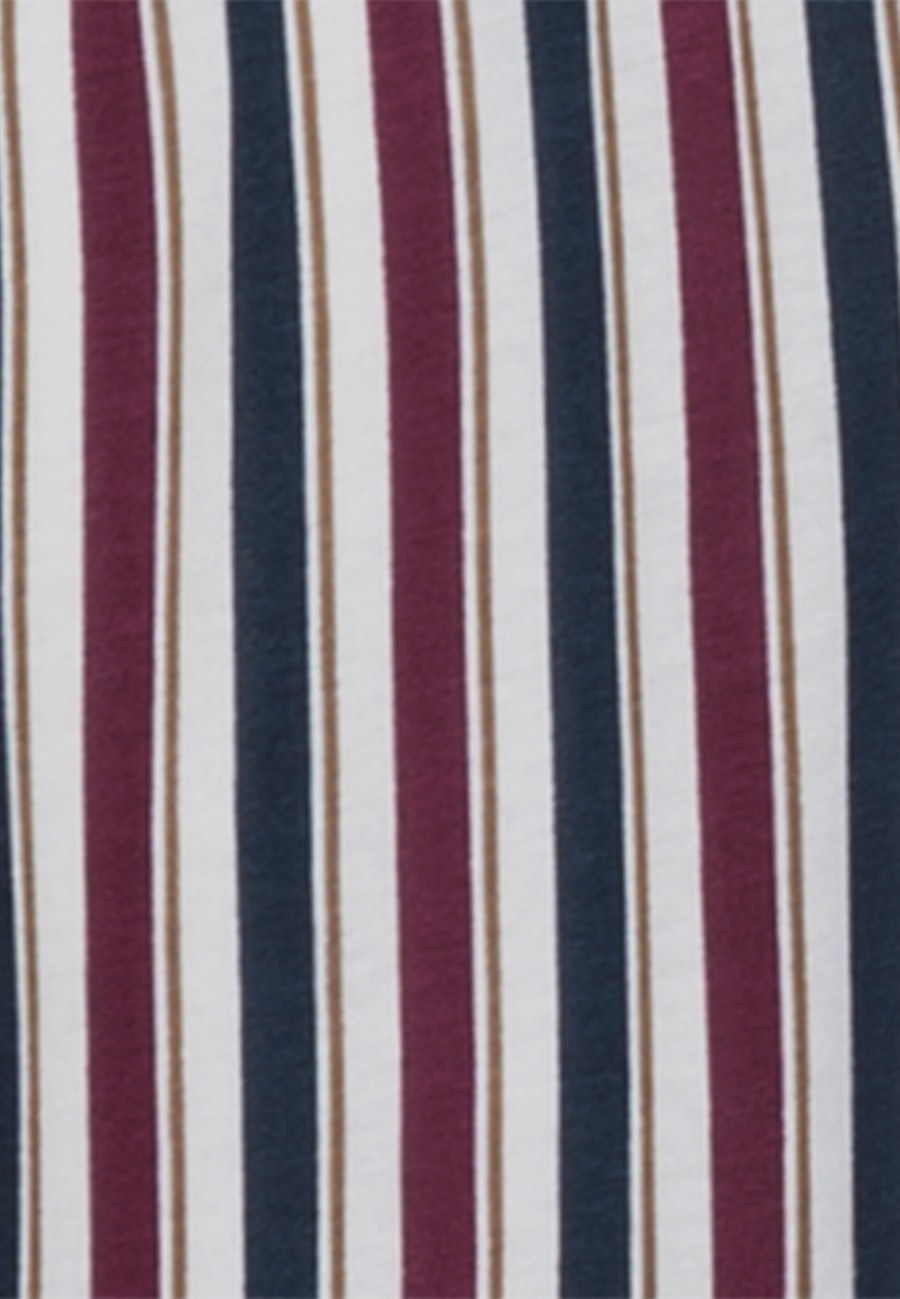 aus Baumwollmischung in Navy Stripe AOP |  Seidensticker Onlineshop