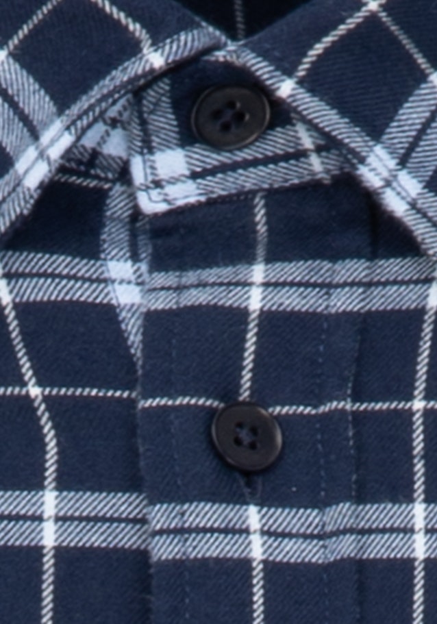 Regular Casual Hemd Karo in Dunkelblau | Seidensticker Onlineshop