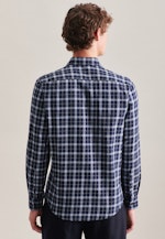 Regular Casual Hemd Karo in Dunkelblau |  Seidensticker Onlineshop