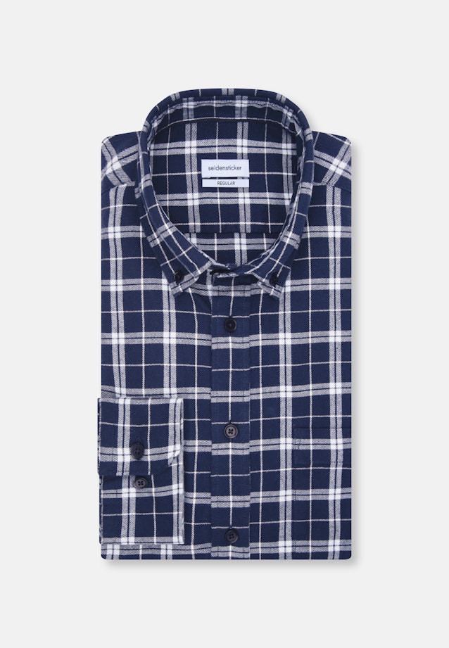 Regular Casual Hemd Karo in Dunkelblau |  Seidensticker Onlineshop