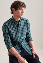 Regular Casual Hemd Karo in Grün |  Seidensticker Onlineshop