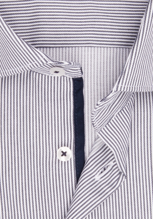 Non-iron Twill Business overhemd in Regular with Kentkraag in Donkerblauw |  Seidensticker Onlineshop