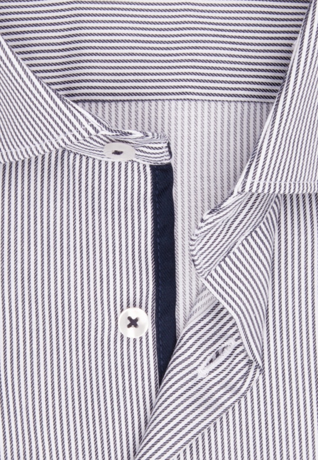 Regular Business Hemd Streifen in Dunkelblau |  Seidensticker Onlineshop