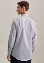 Regular Business Hemd Streifen in Dunkelblau |  Seidensticker Onlineshop