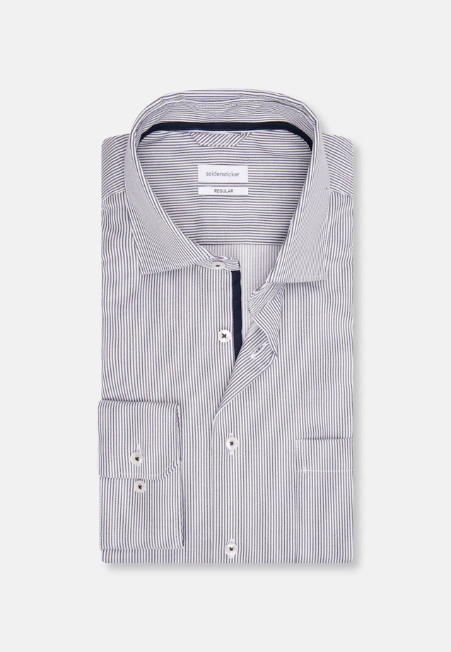 Regular Chemise d'affaires rayures in Bleu Foncé |  Seidensticker Onlineshop