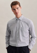 Regular Business Hemd Streifen in Dunkelblau |  Seidensticker Onlineshop