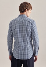 Shaped Chemise d'affaires carreaux in Bleu Foncé |  Seidensticker Onlineshop