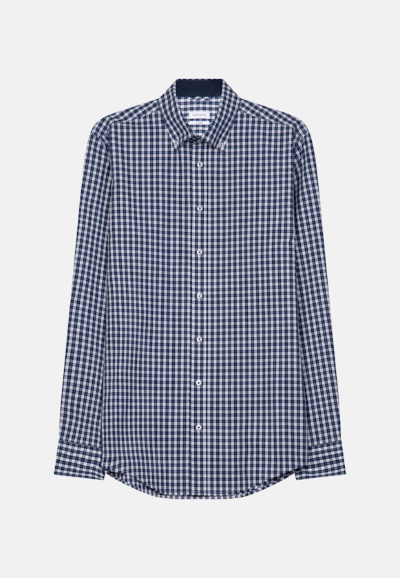 Shaped Chemise d'affaires carreaux in Bleu Foncé |  Seidensticker Onlineshop