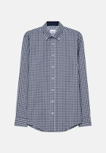 Shaped Business shirt Check in Dark Blue |  Seidensticker Onlineshop
