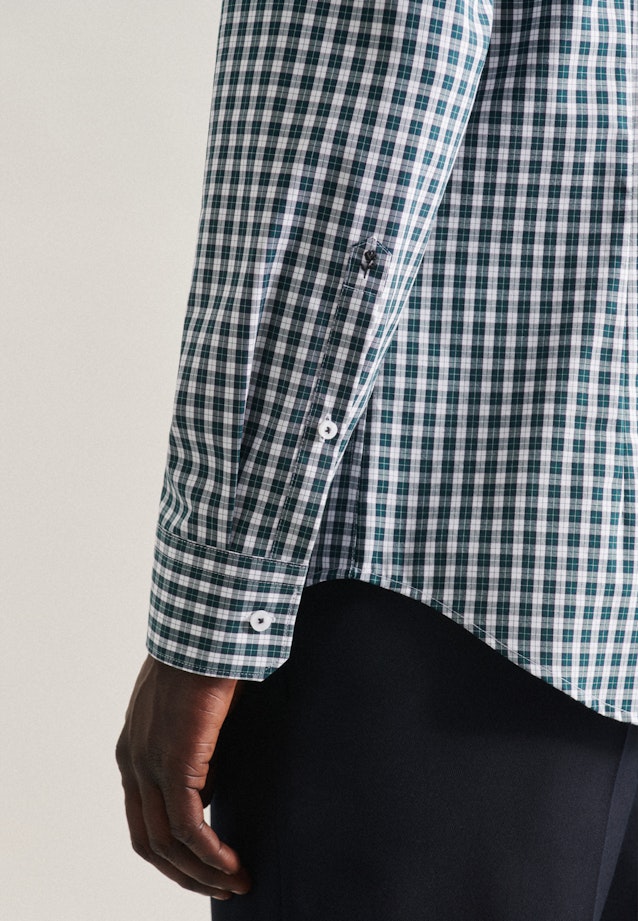 Shaped Chemise d'affaires carreaux in Vert |  Seidensticker Onlineshop