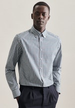 Shaped Chemise d'affaires carreaux in Vert |  Seidensticker Onlineshop