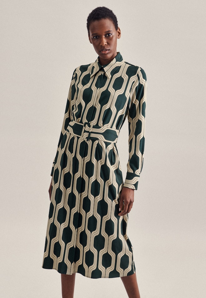 Kleid Druck in Grün | Seidensticker Onlineshop