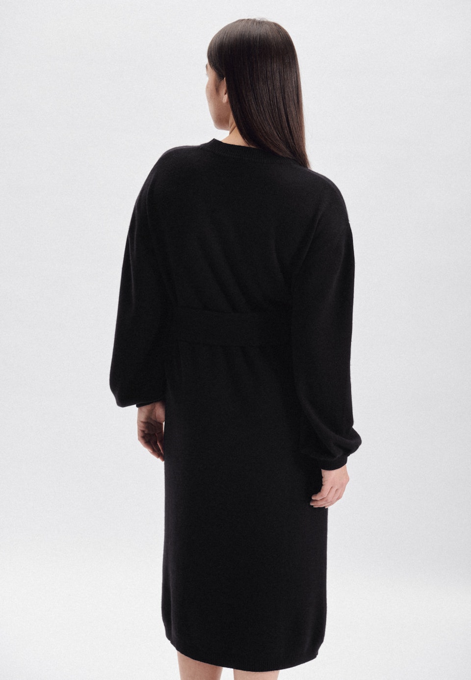 Rundhals Kleid Regular in Schwarz |  Seidensticker Onlineshop