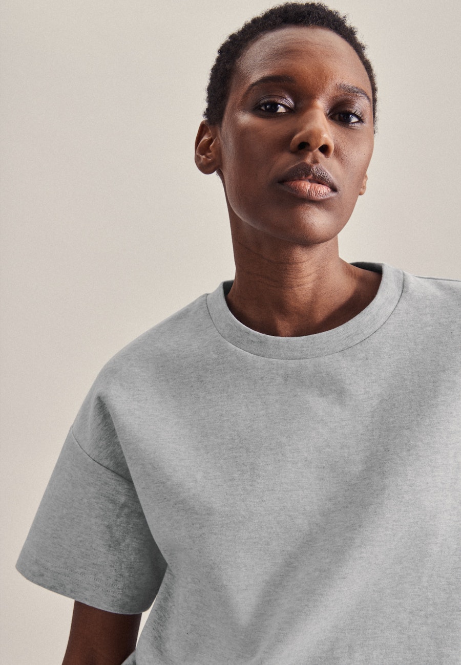 Rundhals Pullover Regular fit in Grau |  Seidensticker Onlineshop