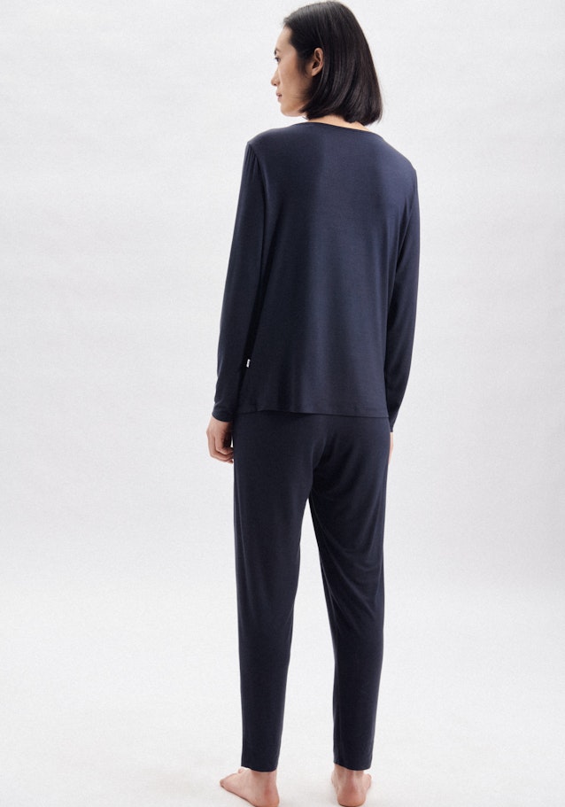 Regular Pyjamahose Uni in Dunkelblau | Seidensticker Onlineshop