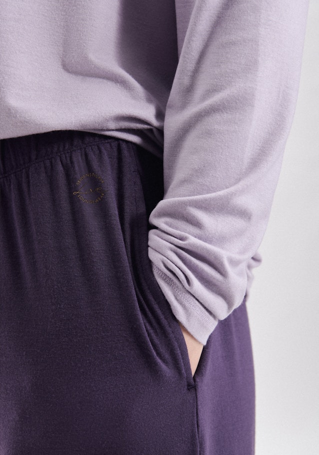 Regular Pyjamahose Uni in Lila | Seidensticker Onlineshop