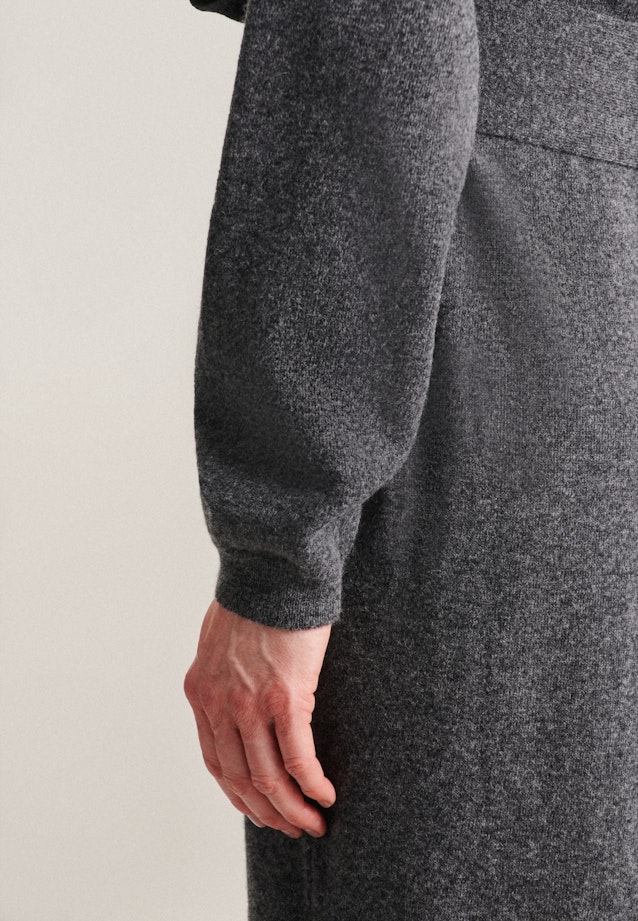 Rundhals Kleid Regular in Grau |  Seidensticker Onlineshop