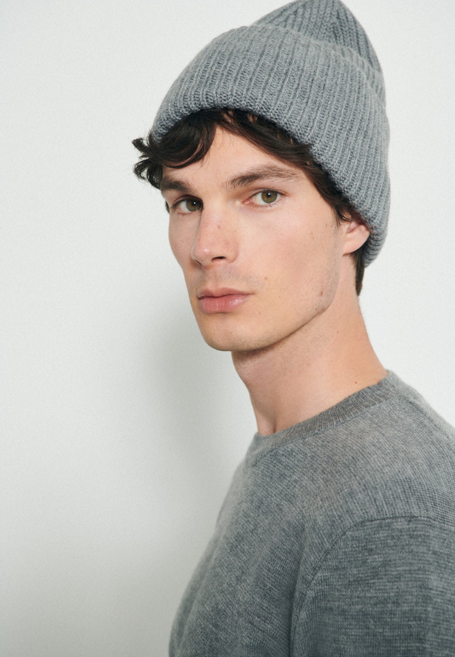 Mütze aus 100% Wolle in Grau |  Seidensticker Onlineshop