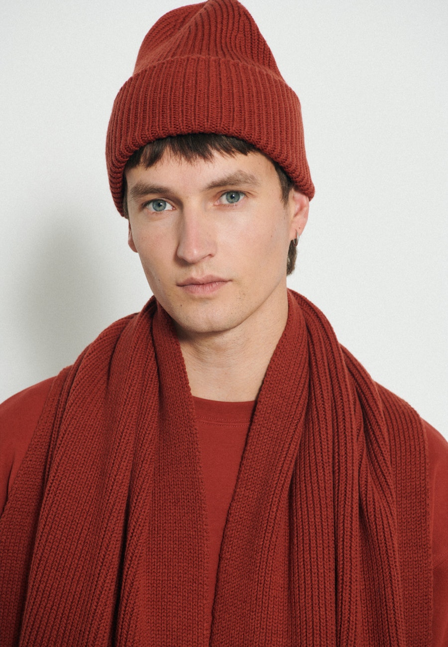 Mütze aus 100% Wolle in Orange |  Seidensticker Onlineshop