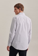 Regular Business Hemd Druck in Braun |  Seidensticker Onlineshop