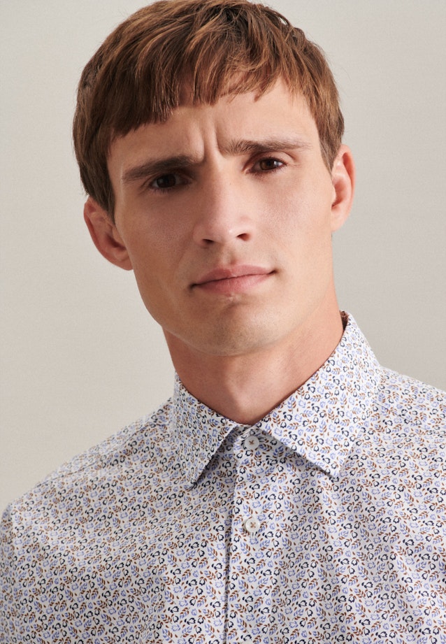 Regular Chemise d'affaires Imprimé in Marron |  Seidensticker Onlineshop