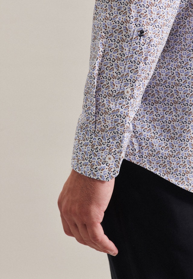 Regular Chemise d'affaires Imprimé in Marron |  Seidensticker Onlineshop