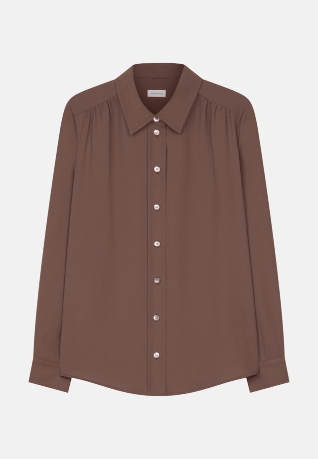 Crepe Shirt Blouse in Brown |  Seidensticker Onlineshop
