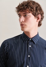 Regular Chemise décontractée rayures in Bleu Foncé |  Seidensticker Onlineshop