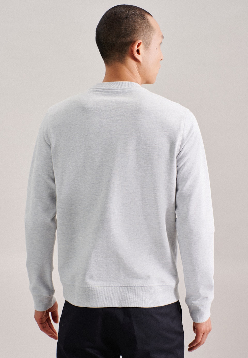 Rundhals Sweater in Grau |  Seidensticker Onlineshop