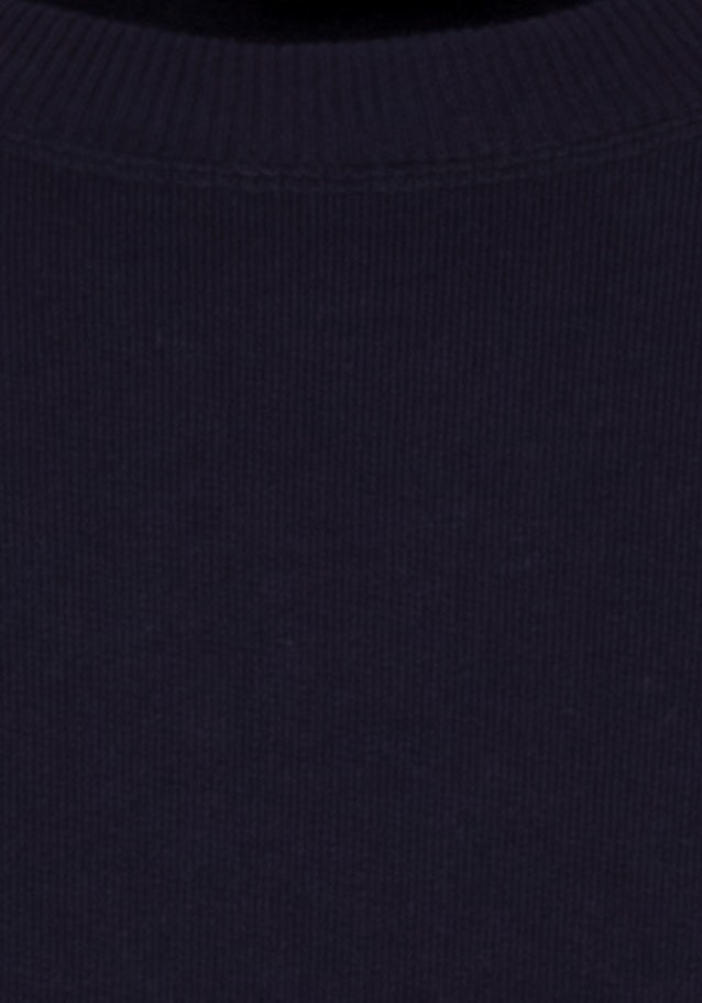 Sweatshirt Gerader Schnitt (Normal-Fit) Manche Longue in Bleu Foncé |  Seidensticker Onlineshop