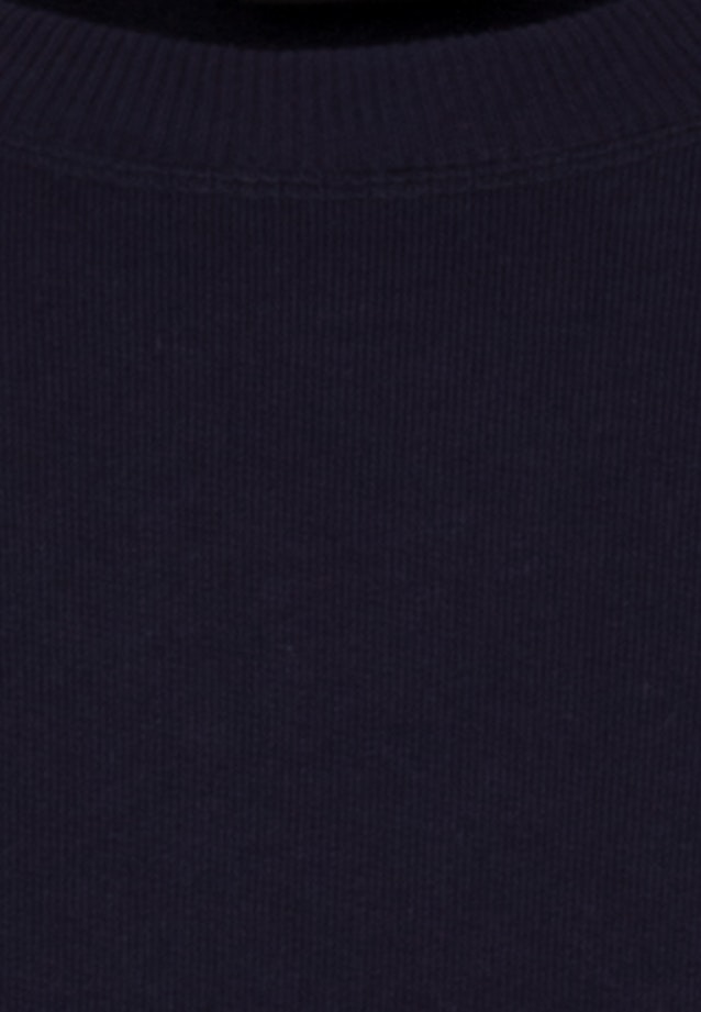 Sweatshirt Gerader Schnitt (Normal-Fit) Manche Longue in Bleu Foncé |  Seidensticker Onlineshop