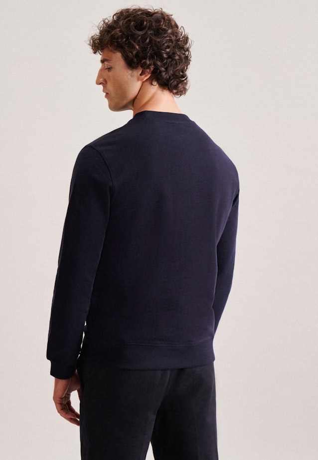 Crew Neck Sweater in Dark Blue |  Seidensticker Onlineshop