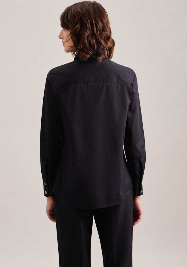 Long sleeve Twill Shirt Blouse in Black | Seidensticker Onlineshop