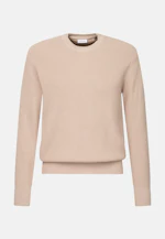 Round neck Pullover  , Uni in Beige |  Seidensticker Onlineshop