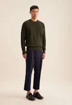 Regular Pullover Uni in Grün |  Seidensticker Onlineshop