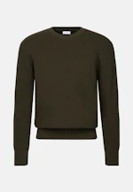 Regular Pullover Uni in Grün |  Seidensticker Onlineshop