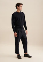 Round neck Pullover  , Uni in Dark Blue |  Seidensticker Onlineshop
