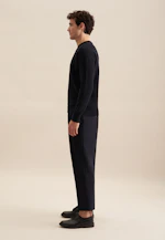 Round neck Pullover  , Uni in Dark Blue |  Seidensticker Onlineshop