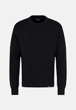 Round neck Pullover  , Uni in Dark Blue |  Seidensticker Onlineshop