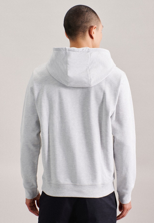 Kapuze Sweater Gerader Schnitt (Normal-Fit) in Grau |  Seidensticker Onlineshop