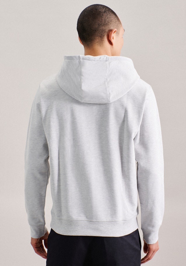 Kapuze Sweater Gerader Schnitt (Normal-Fit) in Grau | Seidensticker Onlineshop