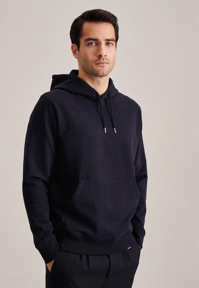 Hood Sweater in Dark Blue |  Seidensticker Onlineshop