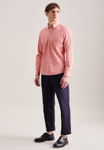 Twill Casual Hemd in Regular mit Button-Down-Kragen in Rosa/Pink |  Seidensticker Onlineshop