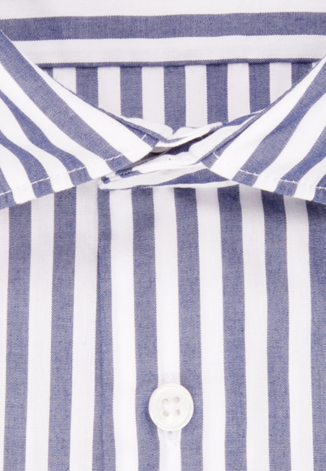 Easy-iron Chambray Business overhemd in Slim with Kentkraag in Middelmatig Blauw |  Seidensticker Onlineshop