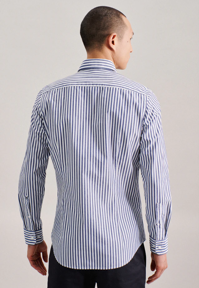 Slim Business shirt Stripe in Medium Blue |  Seidensticker Onlineshop