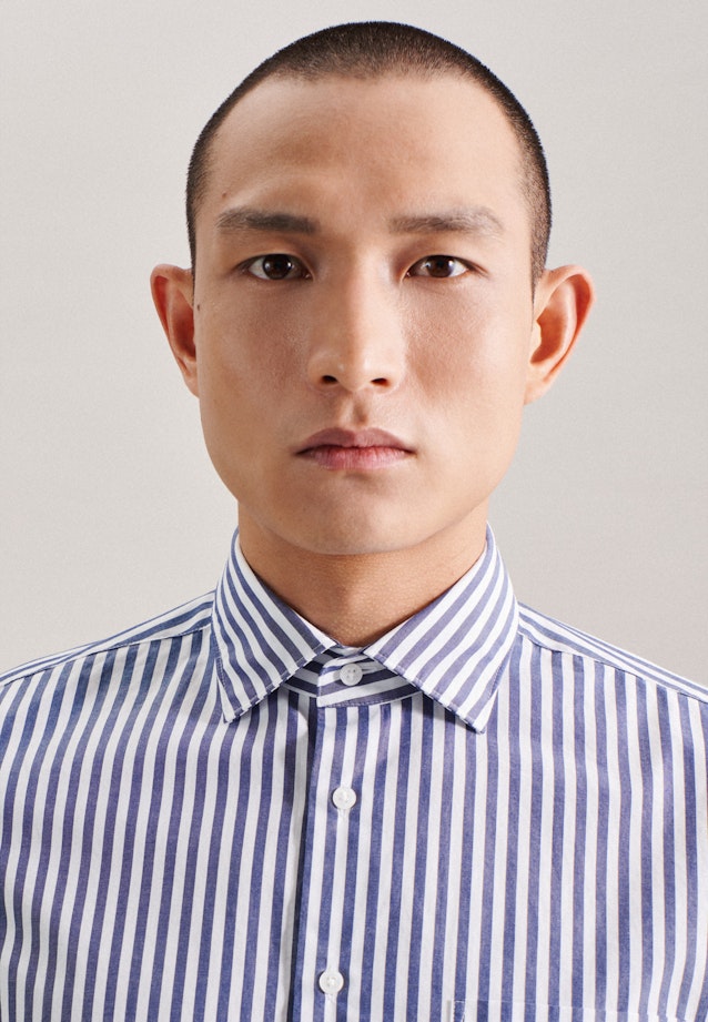 Slim Chemise d'affaires rayures in Bleu Moyen |  Seidensticker Onlineshop