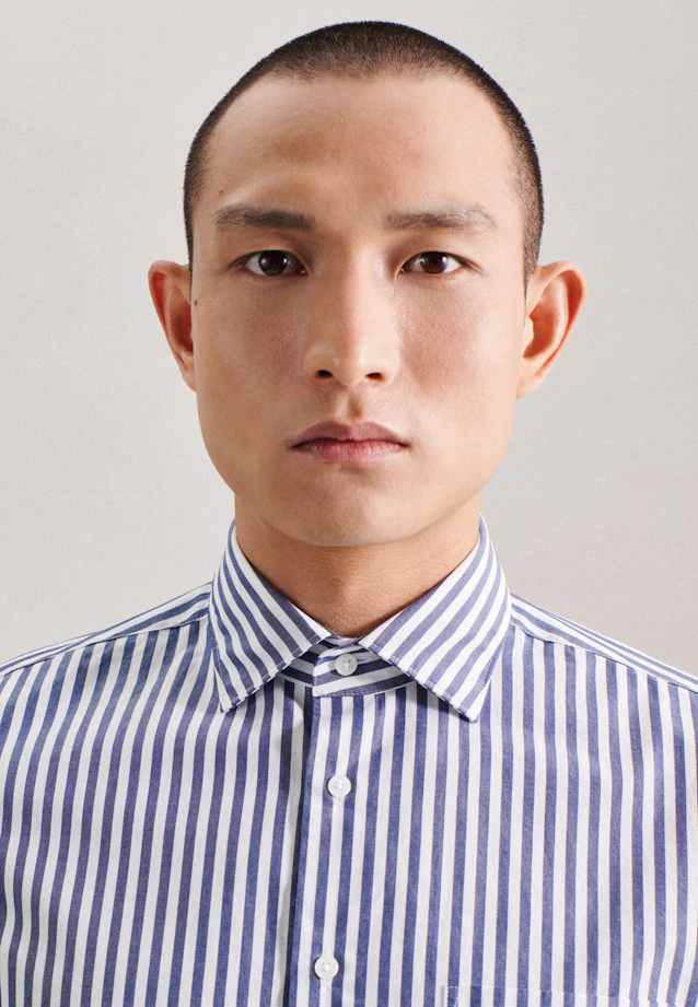 Slim Business shirt Stripe in Medium Blue |  Seidensticker Onlineshop